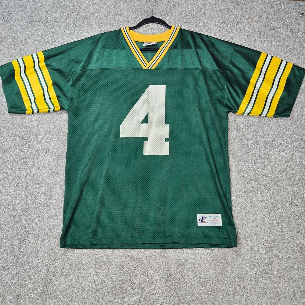 Vintage Green Bay Packers Logo Athletic Brett Favre Jersey men Large MADE IN USA